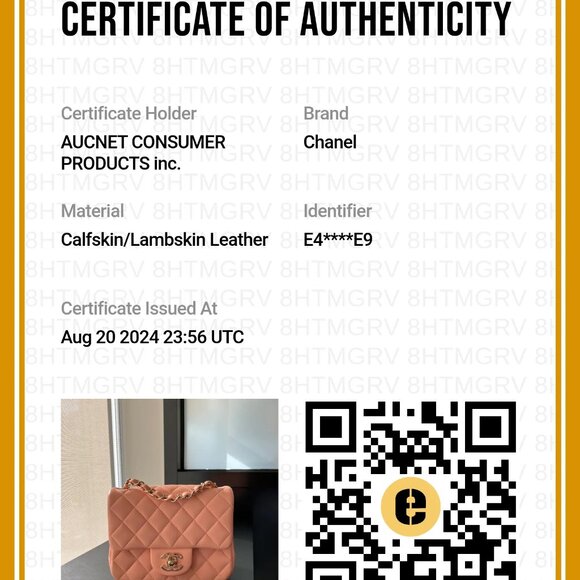 Pre-owned CHANEL Pink Matelassé Leather Mini Square Flap Crossbody Bag - Picture 5 of 5